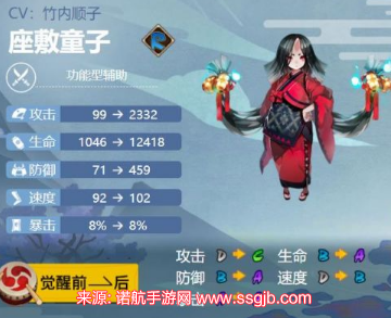 阴阳师座敷童子怎么样-座敷童子角色属性与技能强度