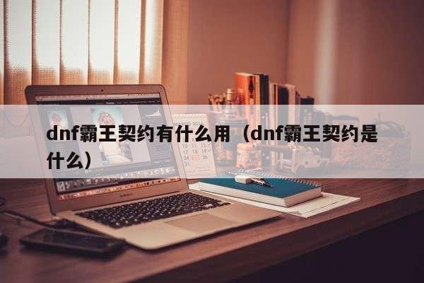 dnf霸王契约有什么用（dnf霸王契约是什么）